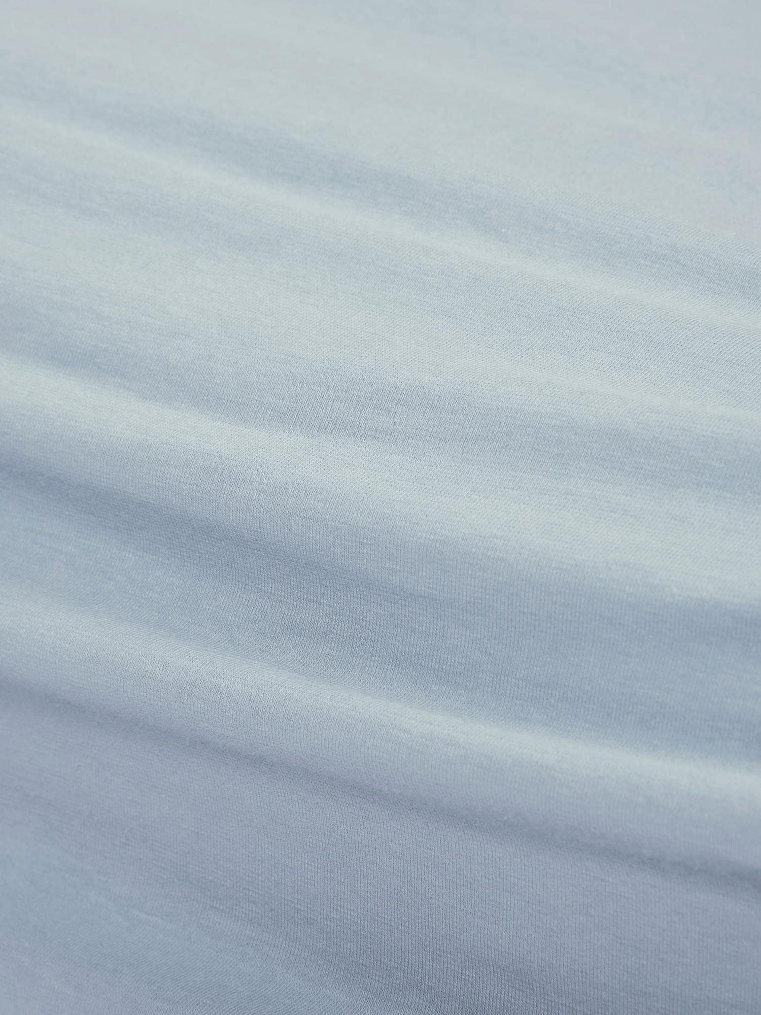 ESSENZA Spannbettlaken The Perfect Organic Jersey Eisblau, 180-200 x 200-220 cm - 95% Bio-Baumwolle Perkal (GOTS), 5% Elasthan - Uni