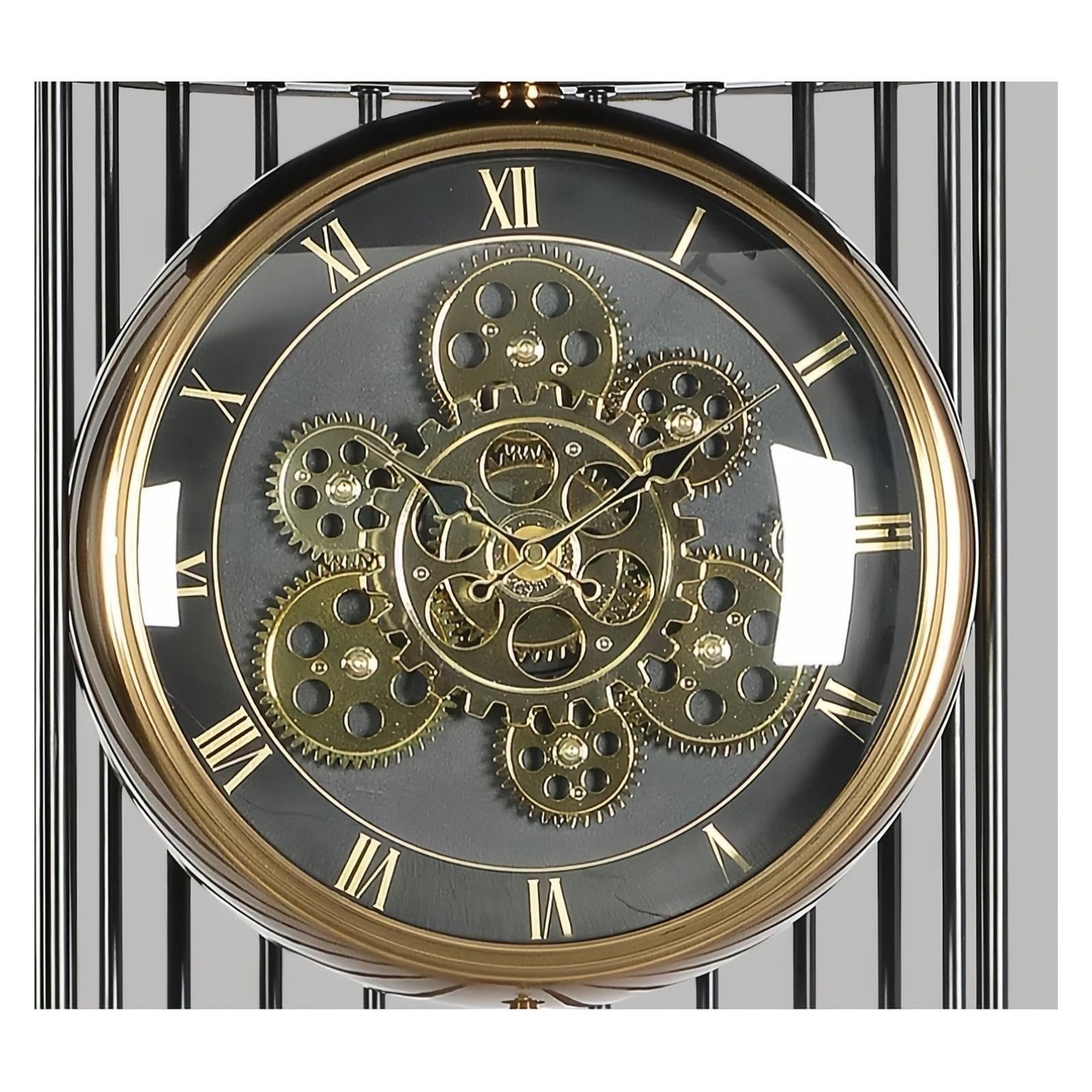 Reloj de abuelo Reloj De Pie De Metal Péndulo Silencioso Europeo