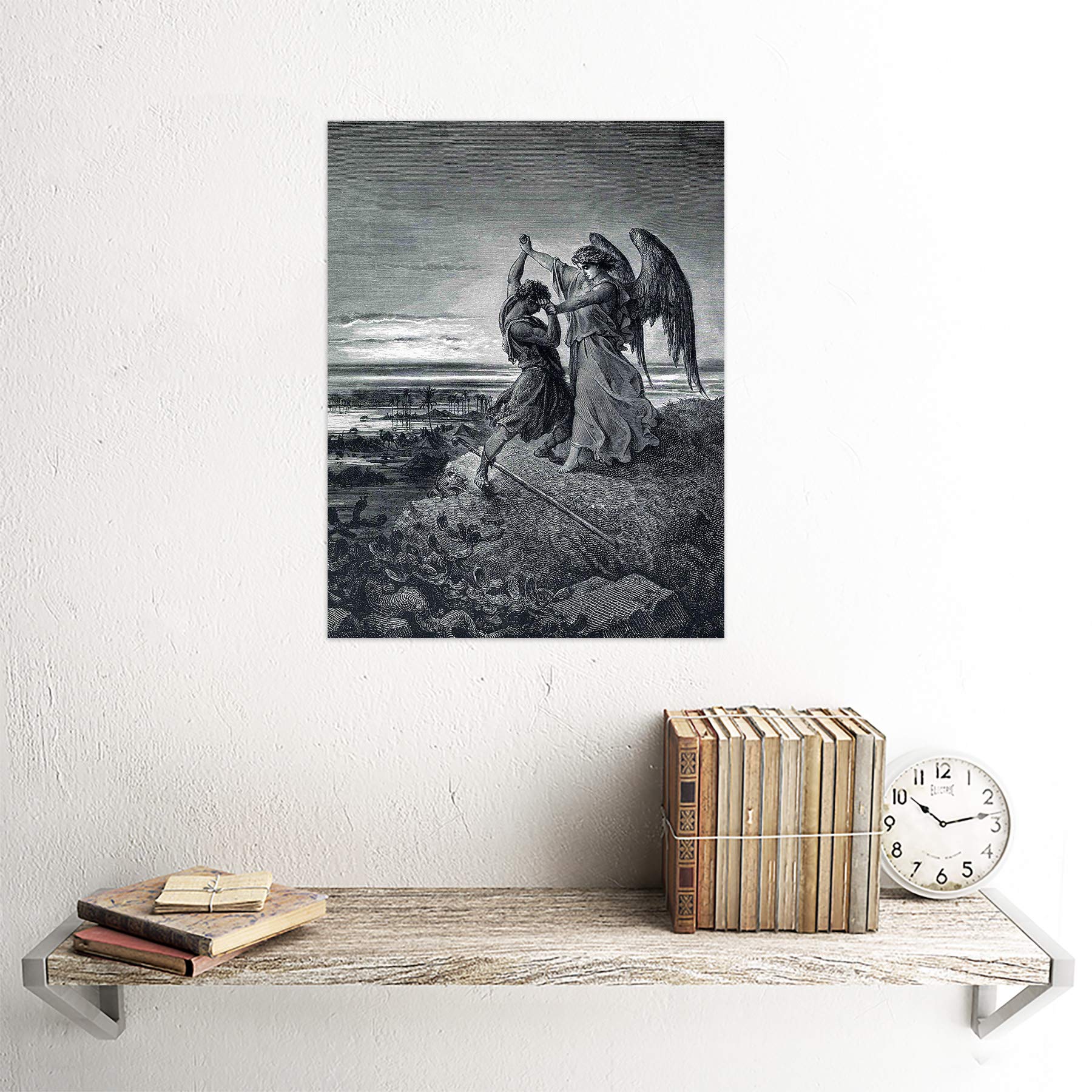Amazon.com: Wee Blue Coo Gustave Dore Jacob Wrestling With