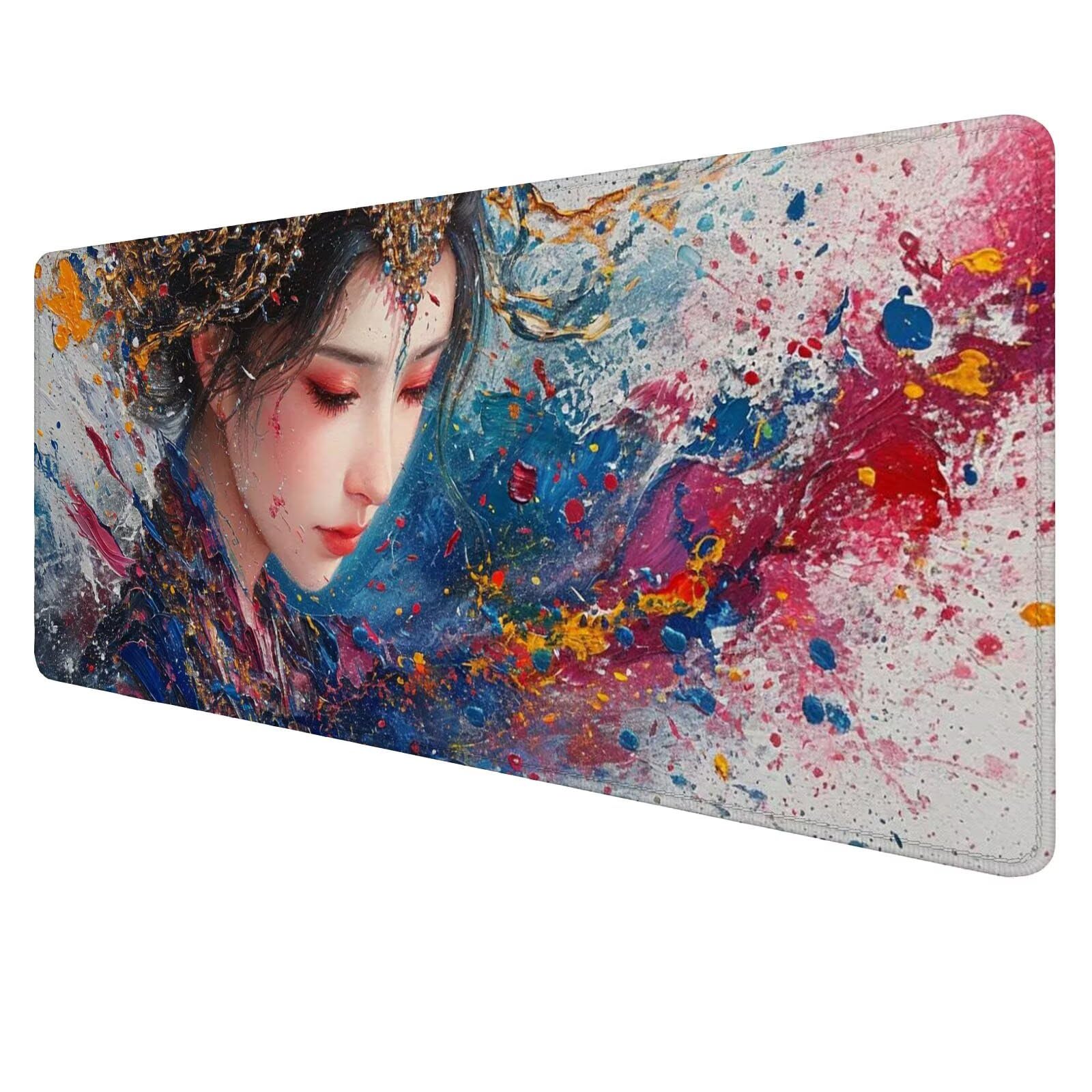 Podkładka pod mysz, duża podkładka na biurko dla graczy, dziewczyna, podkładka pod mysz XXL 1200 x 600 x 3 mm, niestandardowa podkładka pod mysz, ochraniacz na biurko na biurko, do domu Deco komputera