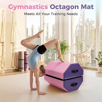 Octagon Gymnastics Mat/Air Roller Barrel, Tumbling Backbend Trainer