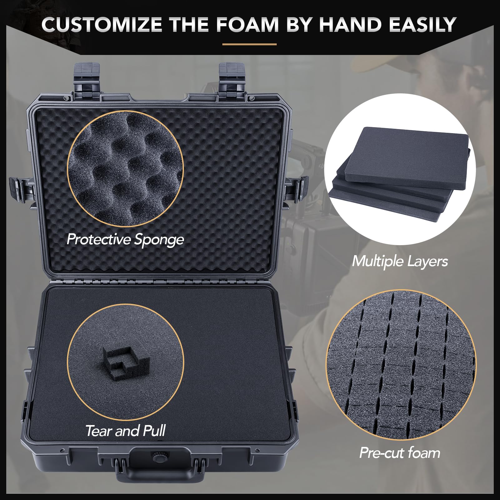 Lykus Waterproof Camera Case with Foam -2 Lykus Waterproof Camera Case with Foam -2