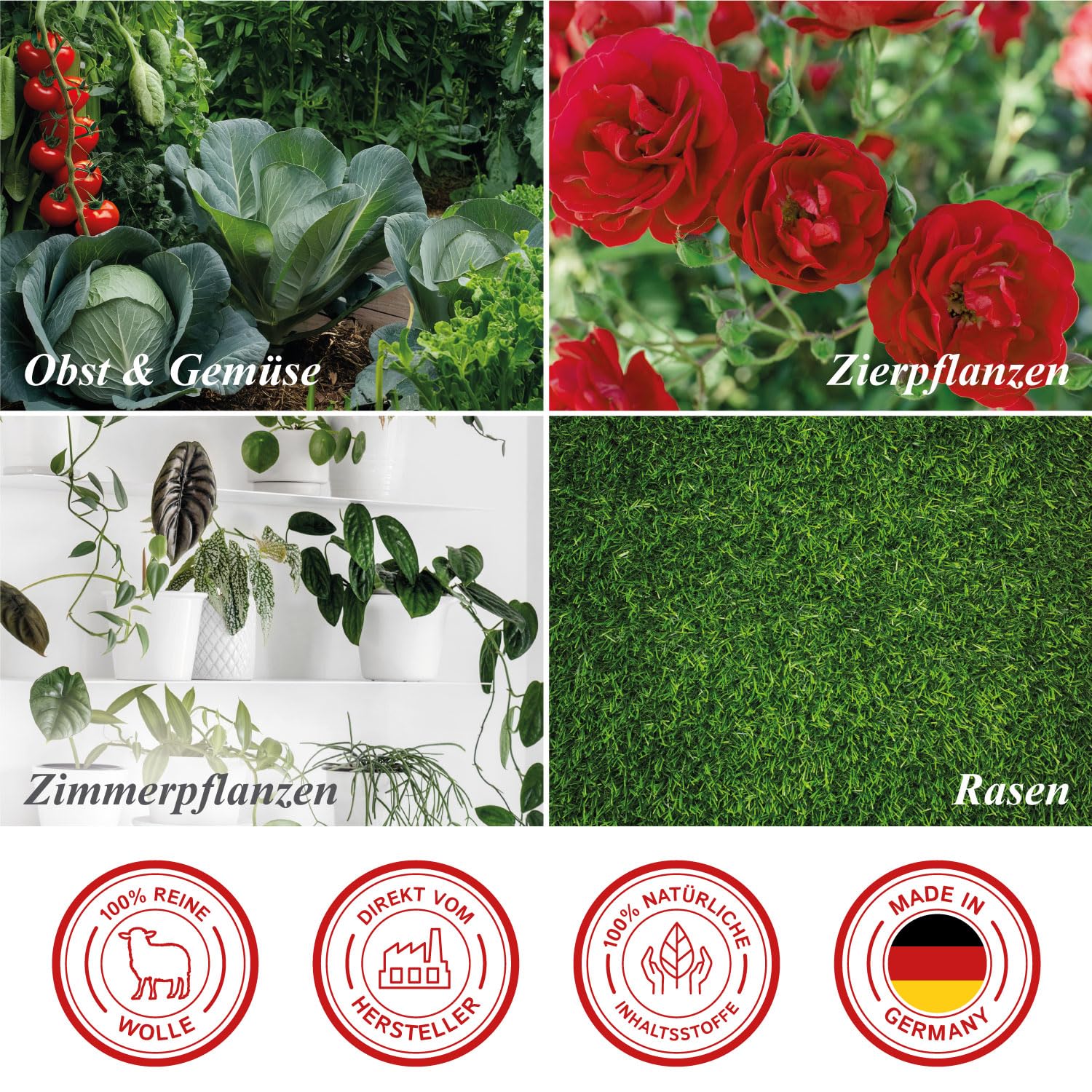 Florafelt 4kg Bio Universaldnger mit Langzeitwirkung aus Schafwolle, organischer  Dnger fr Zimmerpflanzen oder Rasen (NPK Dnger) - Made in Germany :  Amazon.de: Garten