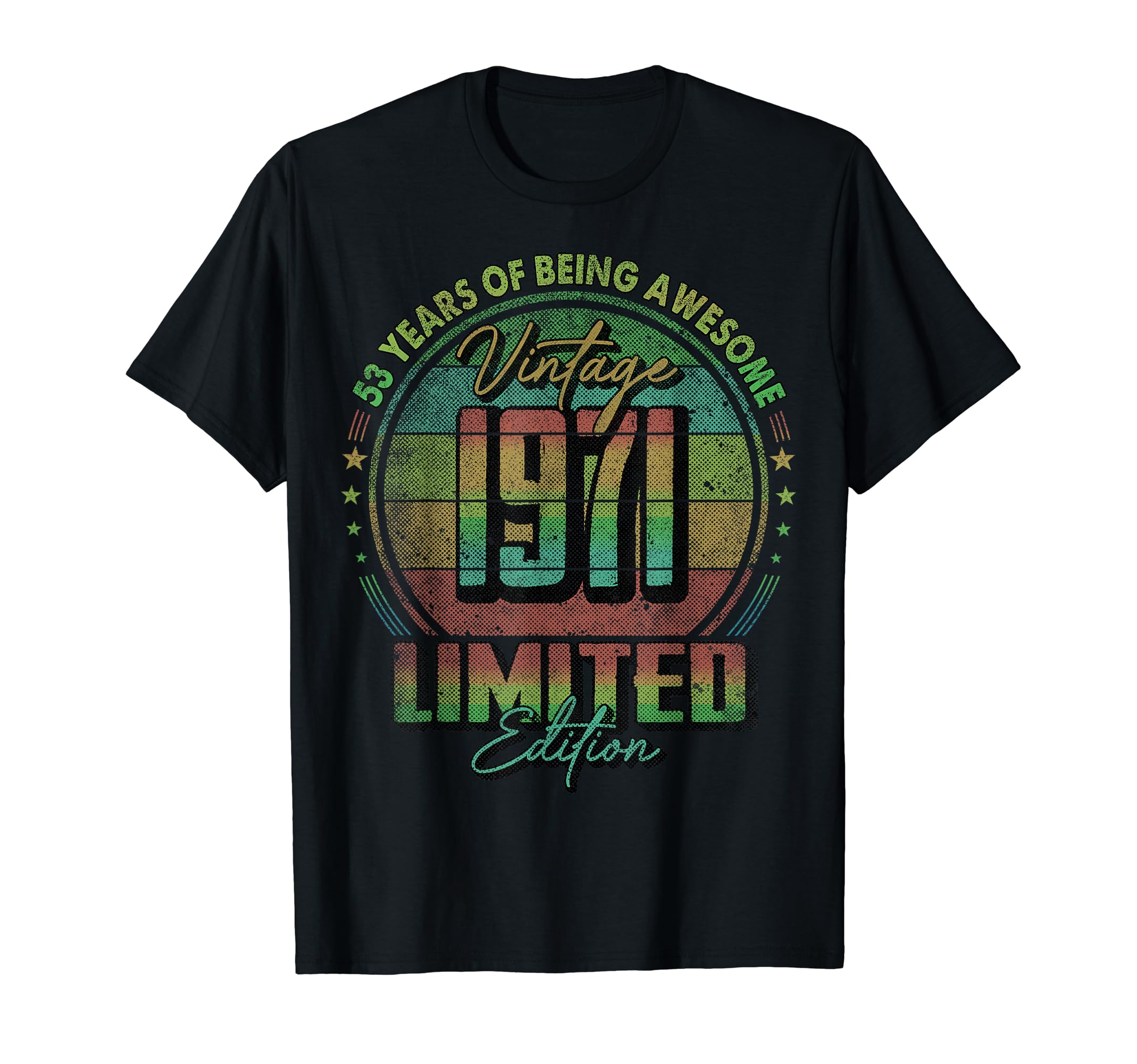 VINTAGE Sunset Birthday 2024 GiftsVintage 1971 Limited Edition Shirt 53 year old 53rd Birthday T-Shirt