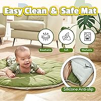 Vista 5 de Baby Play Gym Mat - 8-in-1 Activity Playmat with Detachable Toys for Sensory Development - Thick, Oversized, Washable & Non-Slip Baby Floor Mat