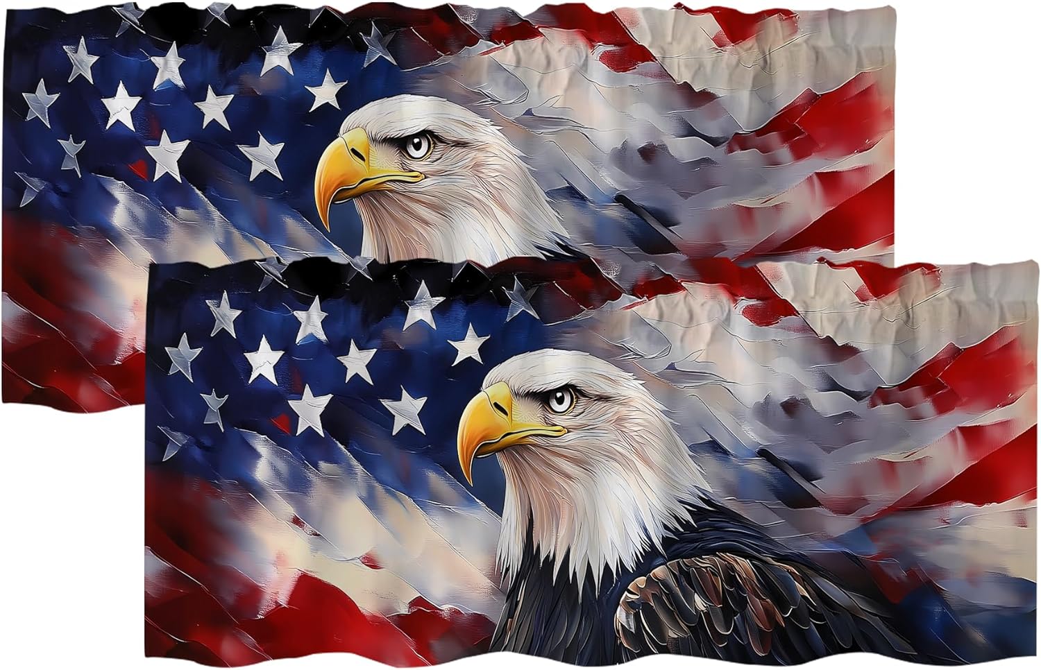 Highland Cow Sunflower Valances for Windows 2 Pack,Rod Pocket Valance Curtains,Small Window Treatment Valances for Kitchen Living Room,Bedroom,Bathroom,Home Decor,18x54 Inch,2 Panel