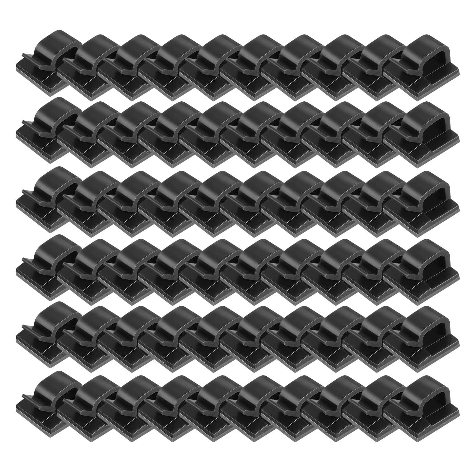 60Pcs Outdoor Light Clips Upgraded Adhesive Outdoor Light Clips Holder for Garden Christmas Fairy Christmas for Outside Command Hooks