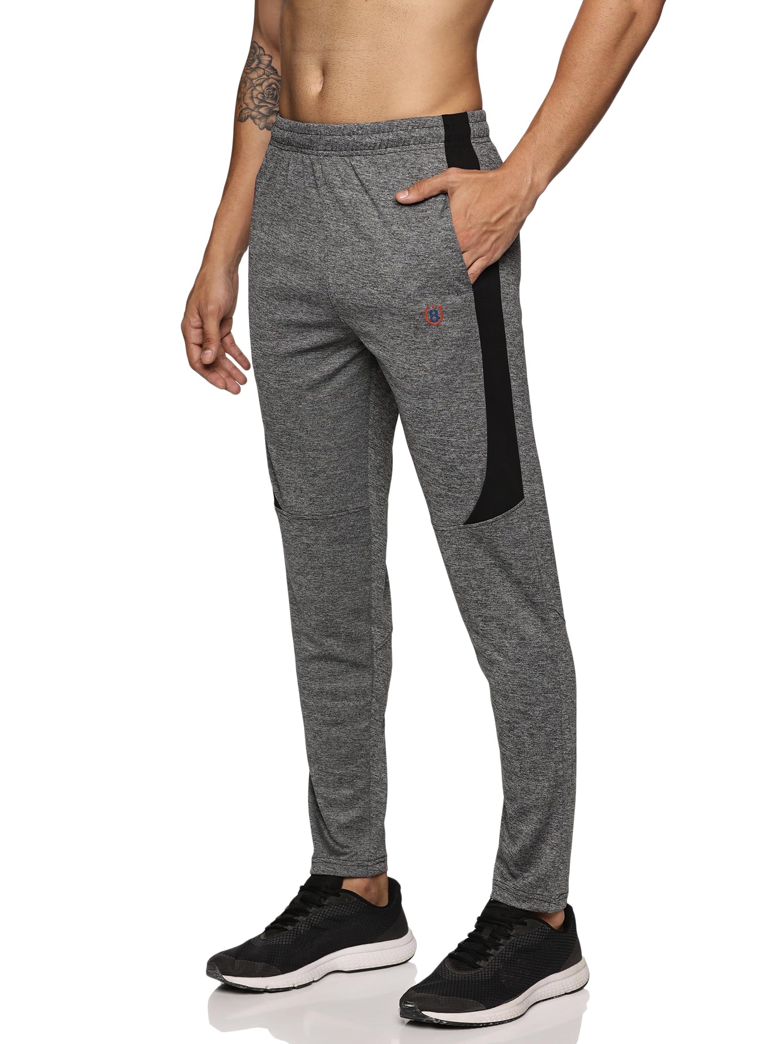 domin8 Mens Trackpant with One Side Zipper Pocket & Inside Drawstring | Slim Fit Joggers for Men | for Running.Gym Sports Lower for Men & Boys | Multipurpose Mens Lower Activewear Trousers-picture-43