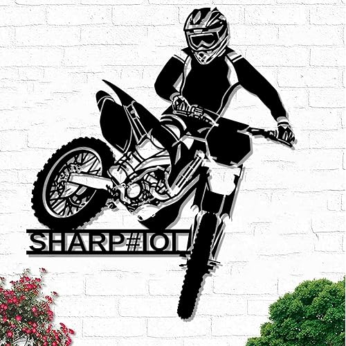 Miniatura 7 de Letrero de metal personalizado para pared de motocicleta con bandera de EE. UU., letrero de metal personalizado para motocicleta, garaje, regalo