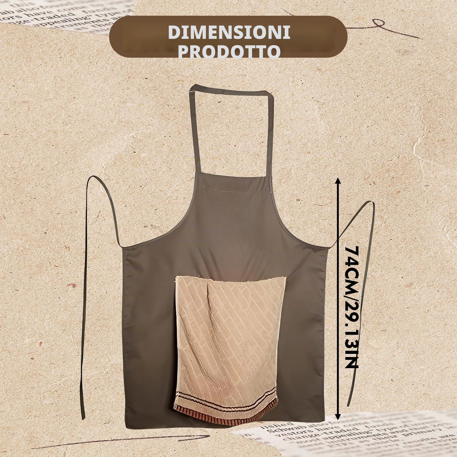 Grembiule da Chef Scherzoso, Grembiuli Divertenti e Creativi, Sorpresa Nascosta nella Tasca, Regalo Divertente per la Cucina