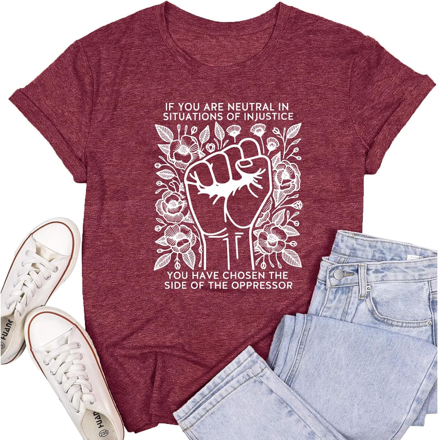 Equality Shirts for Women Human Rights Tee Tops Social Justice Quote Tshirts Ruth Bader Ginsburg RBG Shirt
