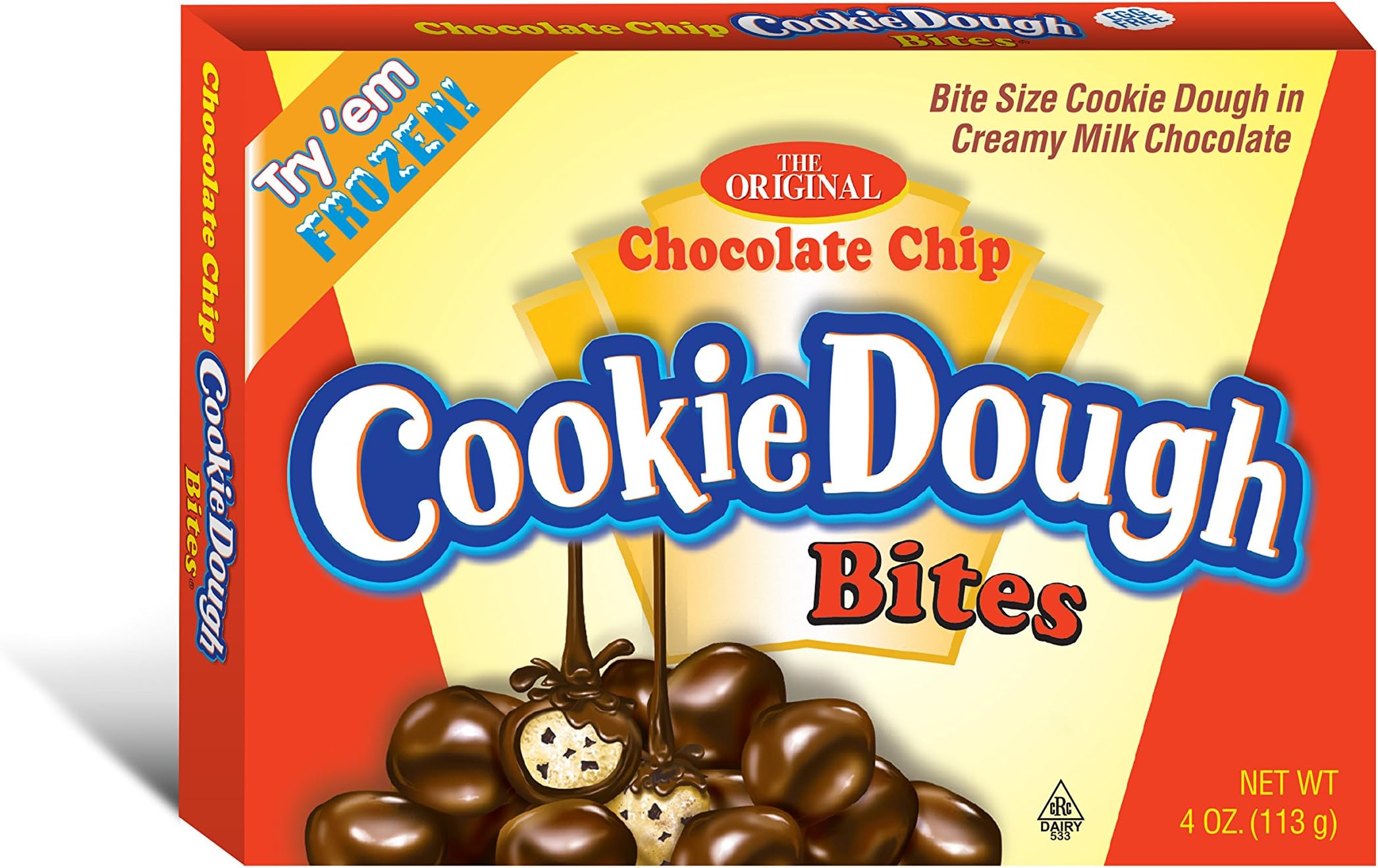 Cookie Dough Bites Chocolate Chip Theatre Box, 4 Ounce (Pack of 12)
