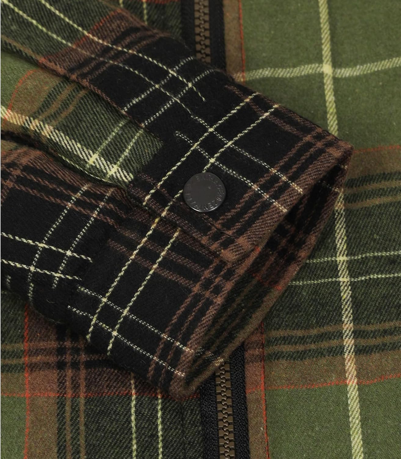 Lisskolo Men's Sherpa Flannel Jacket with Hood Plaid Zip Up Fleece Lined Hooded Shirt Jackets for Men - Image 5