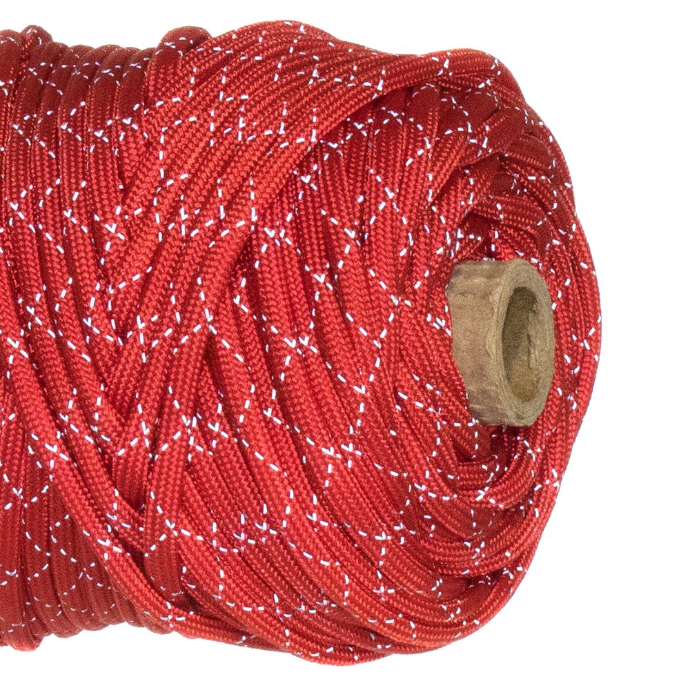 Paracorde Réfléchissante Paracord Planet 317kg - 2 Brins Réfléchissants - 100% Nylon - Pour Outdoor Et Survie
