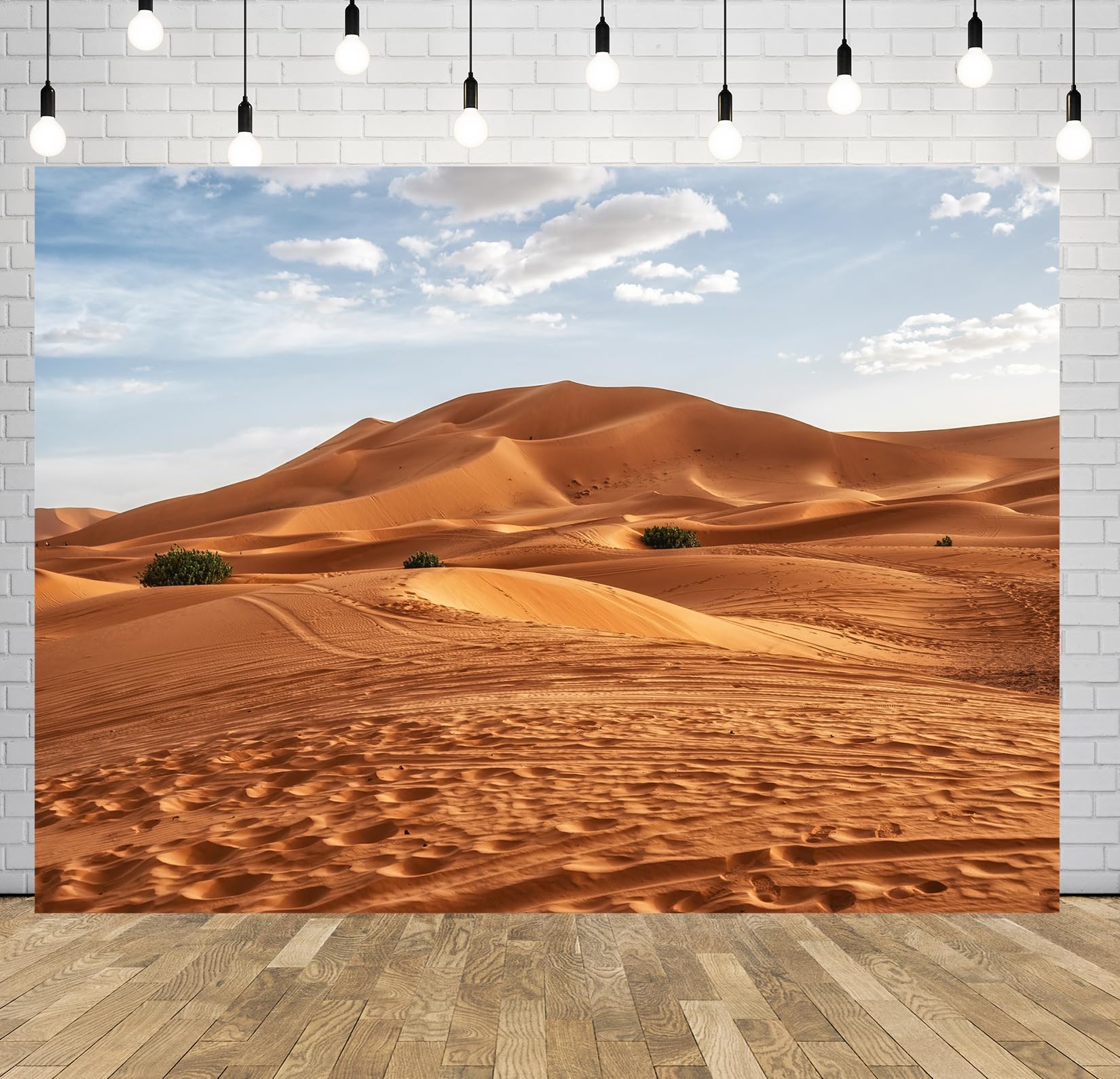 BELECO 3.6x2.5m Telo sfondo deserto Sahara | Dune di sabbia cielo blu nuvole bianche sfondo paesaggio deserto decorazioni festa accessori cabina foto