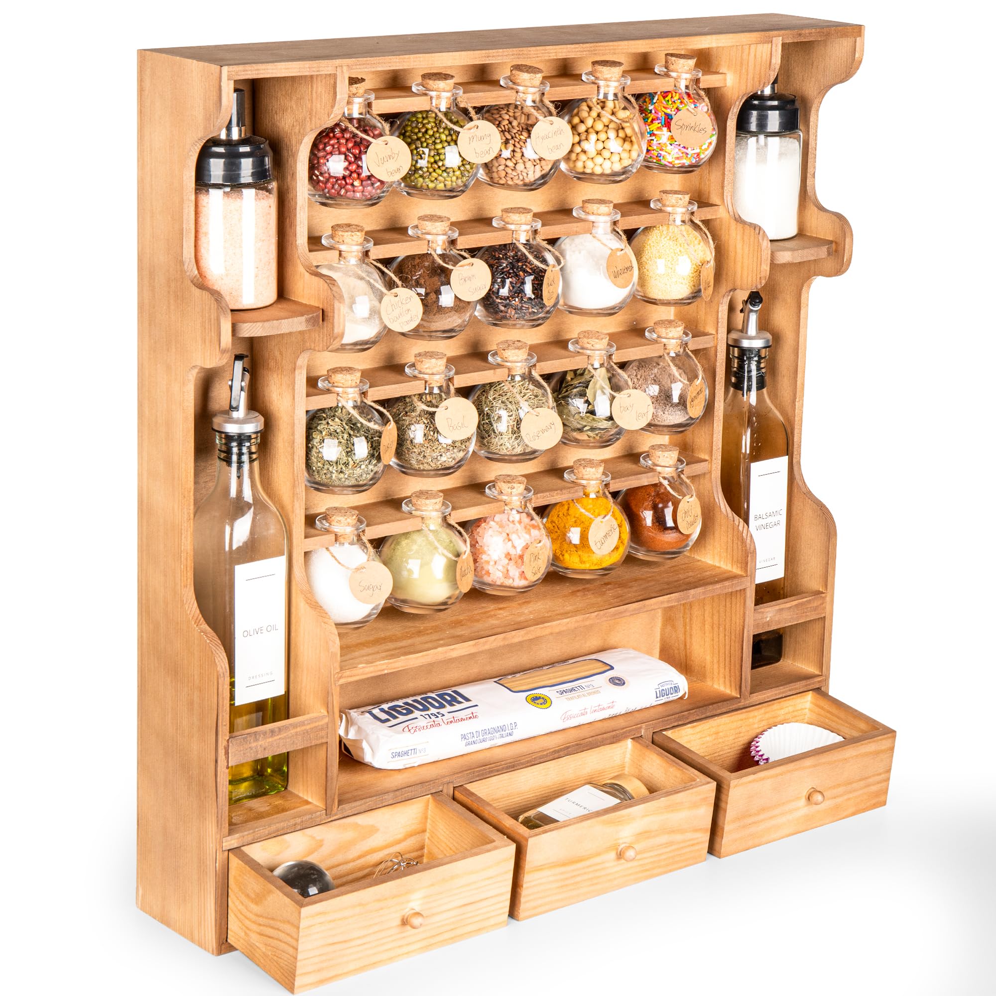 Byers Choice TX Spice Rack with Drawers