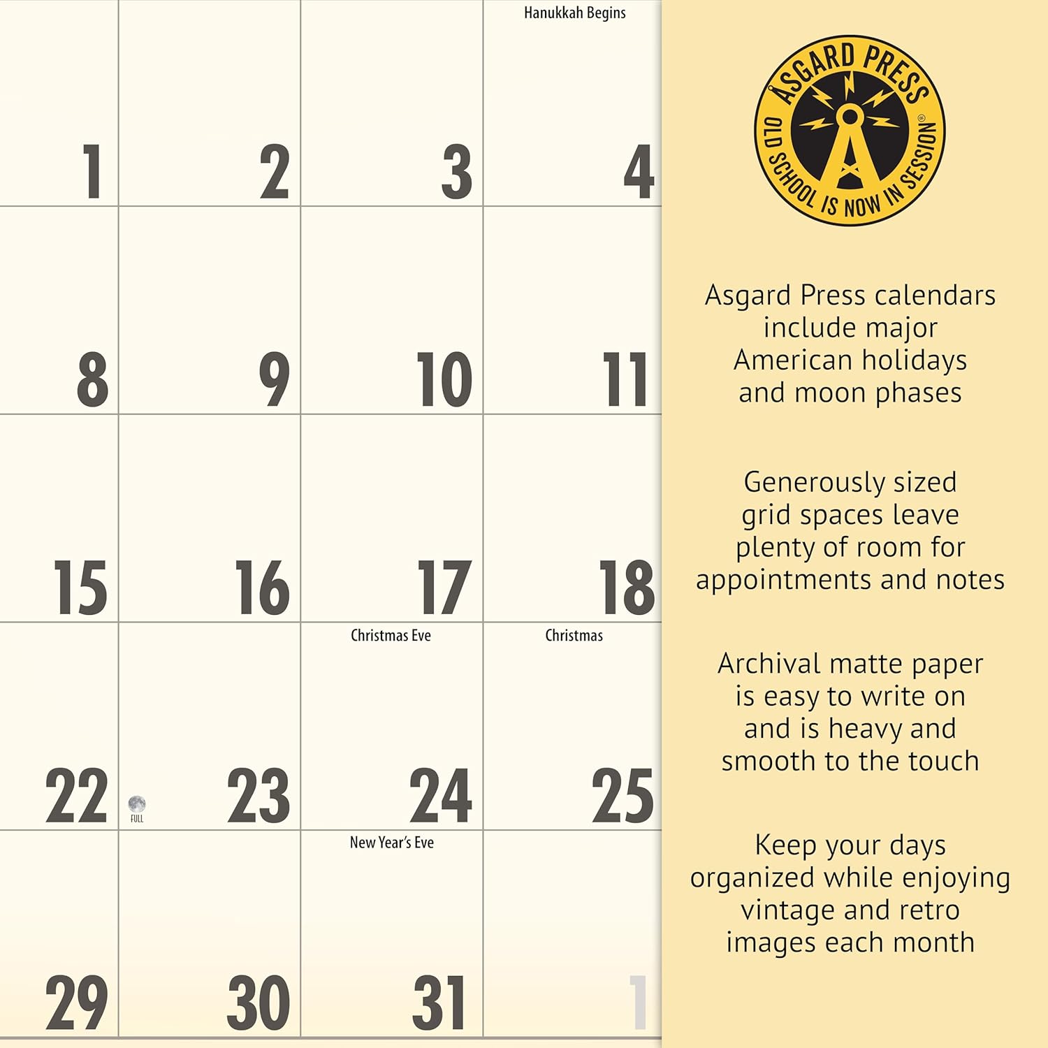 Asgard Press 2026 Vintage Maps Deluxe Wall Calendar, 16 Months, Frame-Ready Prints of Antique Maps with Captions, 14”x24” (Size When Open)