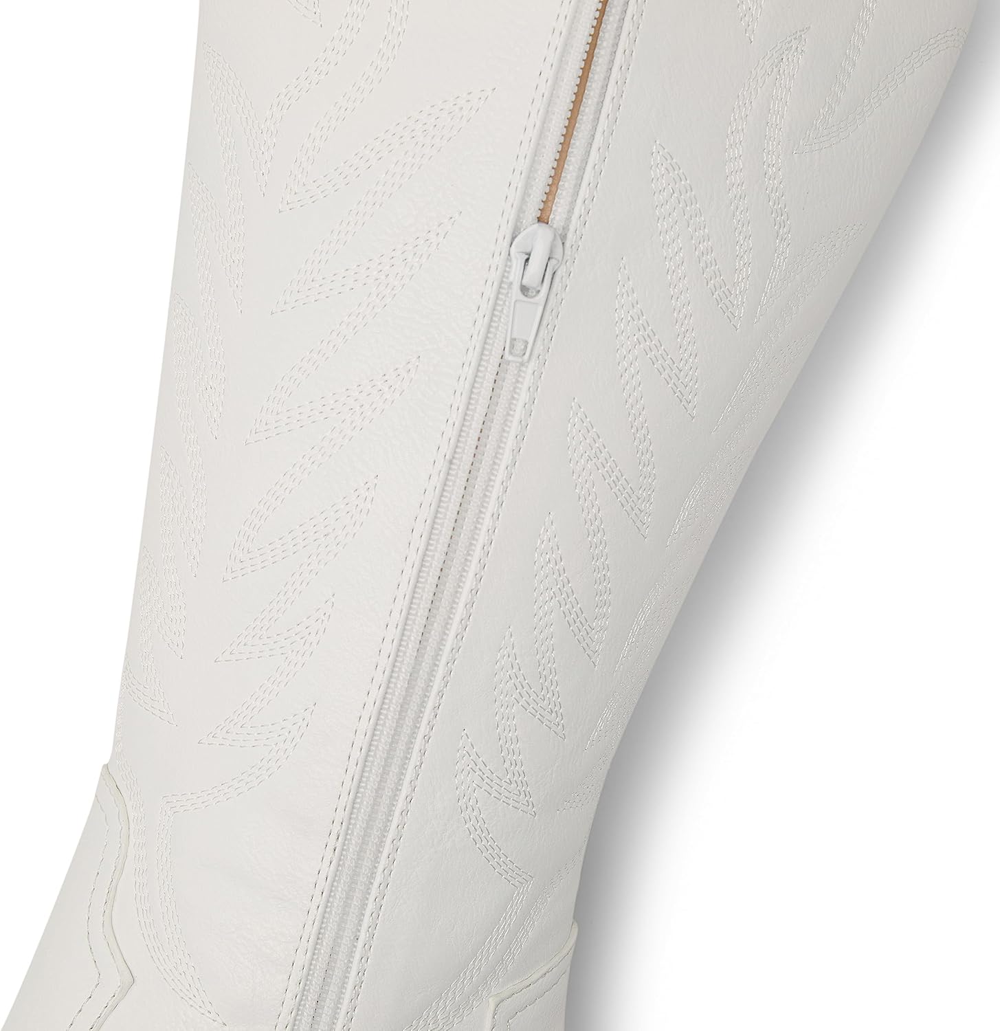 Arromic Cowboy Boots for Women Comfortable Womens Embroidered Western Cowgirl Knee High Boots Pointed Toe Zipper Chunky Heel Country Outfit Retro Tall Boots - Image 8