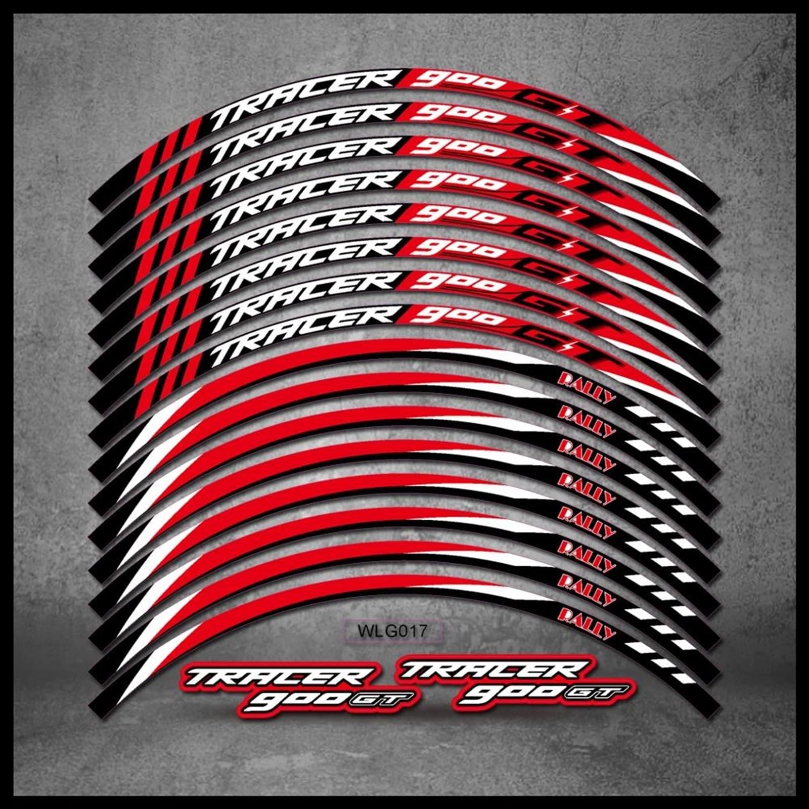 Stickers Motorcycle Stickers Reflective Wheel Rim for Tracer 900 GT(Style 2)