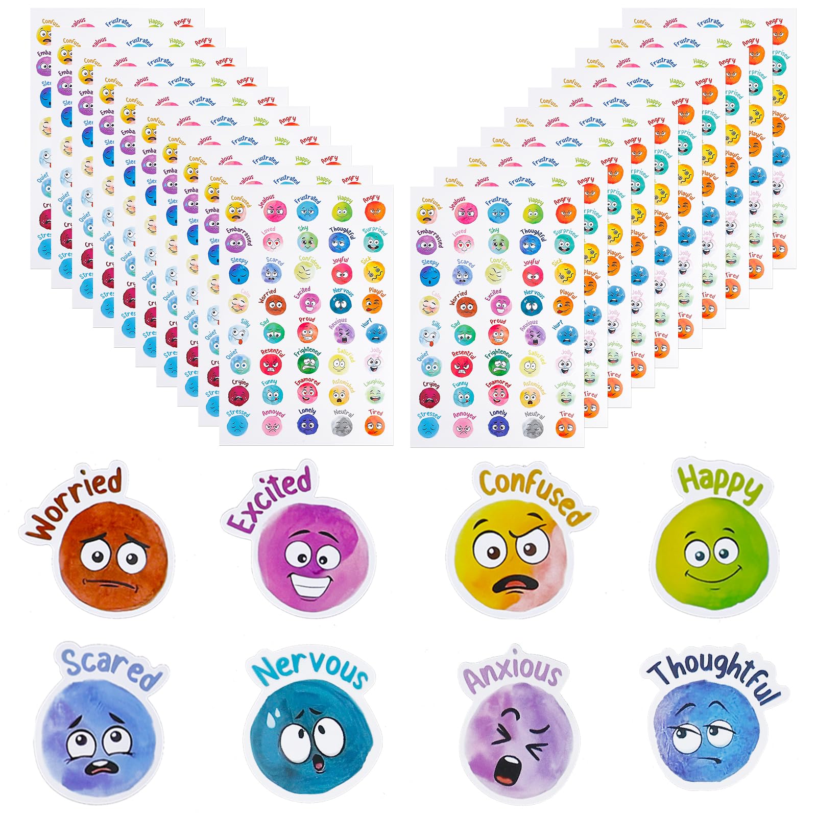 Autocollants Emoji pour motiver les étudiants et décorer les objets
