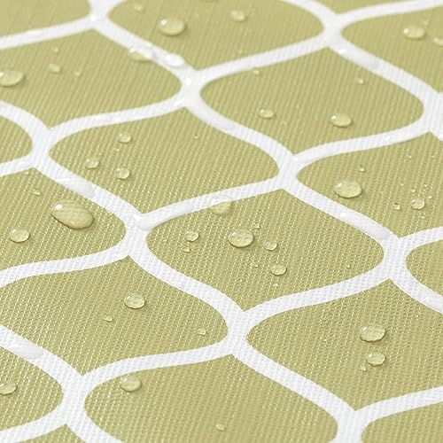 Miniatura 7 de Mantel para mesa plegable, mantel rectangular de plástico con respaldo de vinilo con borde elástico, para Navidad, fiestas, picnic (4 pies, 24 x 50