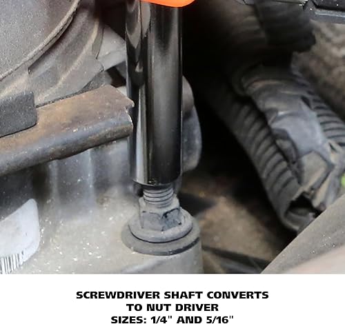 Miniatura 8 de GreatNeck - Destornillador multipunta 11 en 1 y destornillador de tuerca (mango redondo 6 en 1)