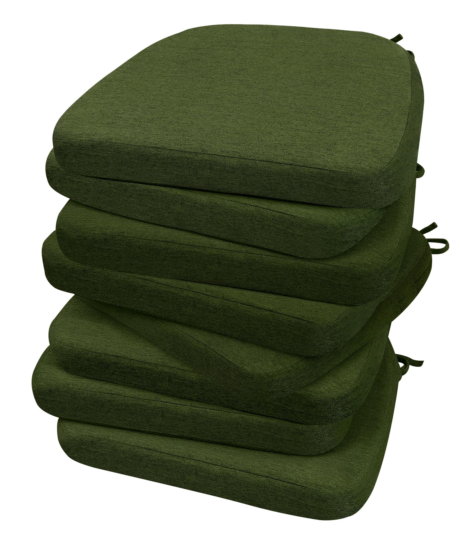 AAAAAcessories Chair Cushions for Dining Chairs, 17 x 16 x 2 in, Set of 8
