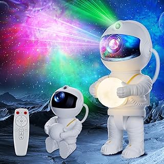 Sponsored You’re seeing this ad based on the product’s relevance to your search query.Learn more about this advertisement Astronaut Starry Sky Projector, LED Star Projector Sit/Stand, 8 Mist Modes, 5 Brightness & Speed, 2 Star Modes & Timing, Remote Control Moon Night Light for Children, Adults, Party