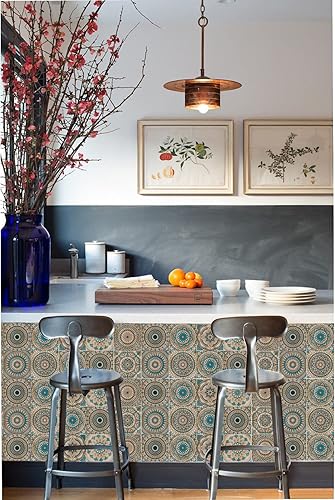 Miniatura 4 de 24 calcomanías para azulejos para despegar y pegar, pegar en azulejos en muro para cocina, pared, azulejos, papel tapiz de baño, vinilo