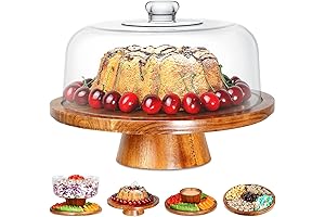 Homeries Acacia Wood Cake Stand with Lid: An Elegant and Versatile Culinary Masterpiece