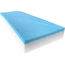FoamTouch 3"x24"x72" Gel Memory Foam Bench Cushion Replacement Medium Firm Seat Replacement, Upholstery Sheet, Upholstery Foam, Mattress, Sofa Cushion, Foam Rubber Padding, Couch
