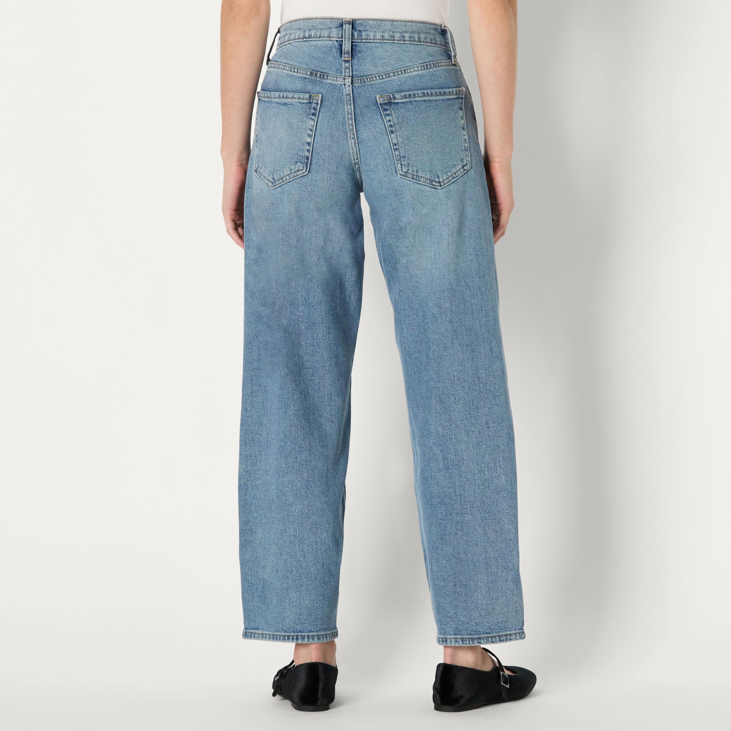 Amazon Essentials Jean Jambes Ballons, Taille Haute Femme