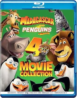 Madagascar & Penguins of Madagascar 4-Movies Collection: Penguins of Madagascar The Movie + Madagascar + Madagascar: Escap... Price In India