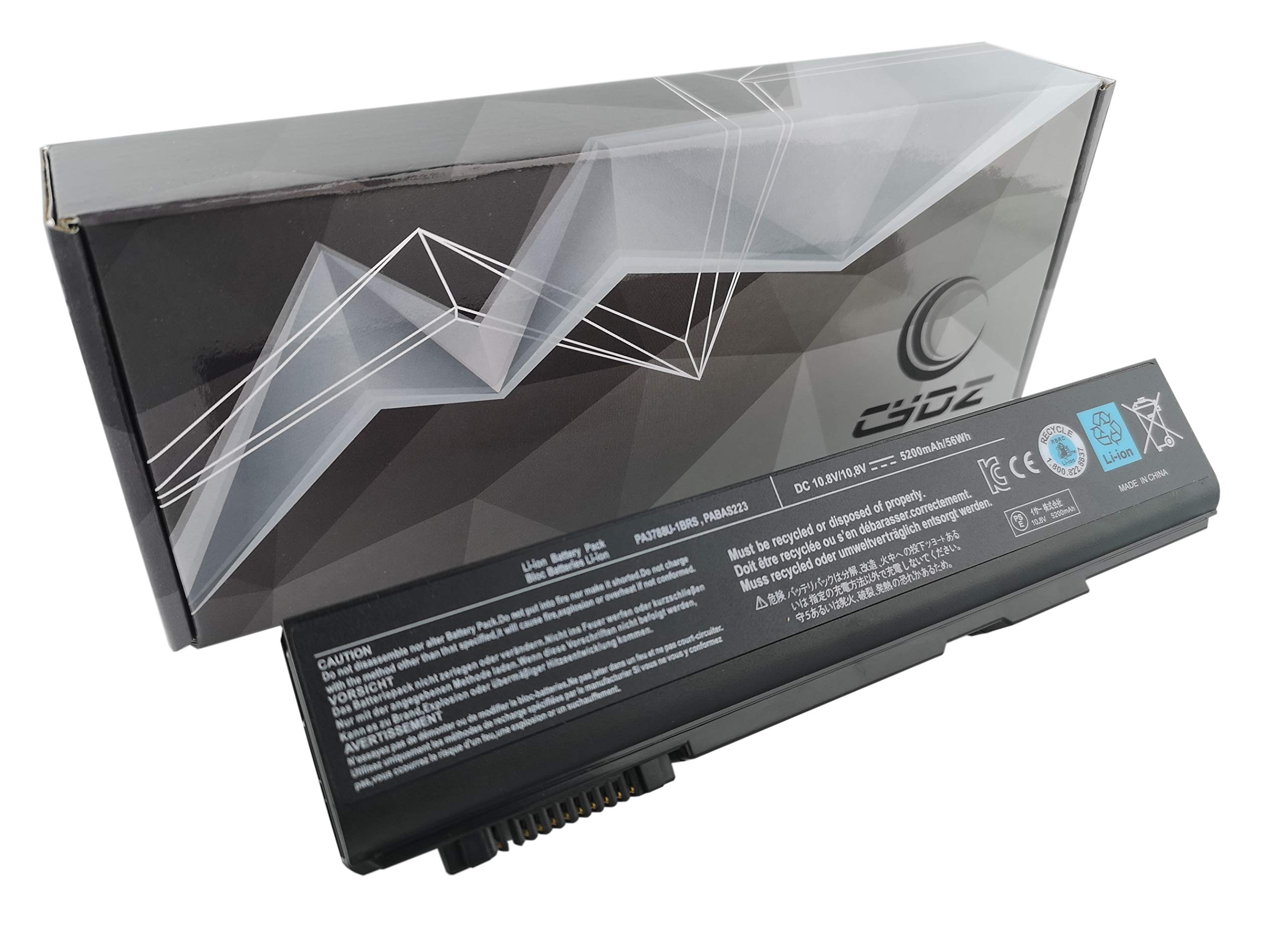 Buy CYDZ® 10.8V 5200mAh PA3788 Laptop battery PA3787U-1BRS PA3786U