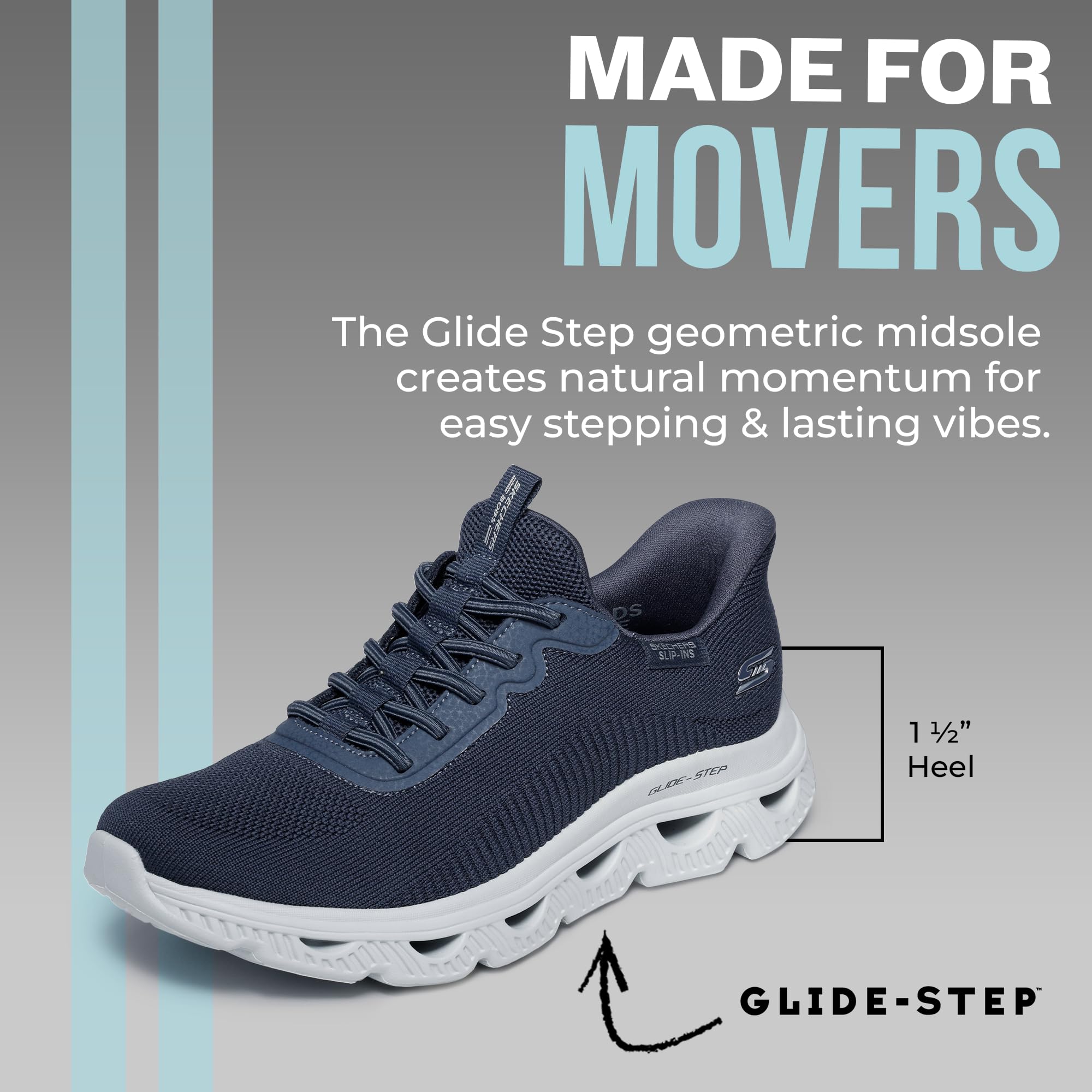 Skechers Glide Step ARC Waves - Hands Free Slip-ins ZapatillasMujer