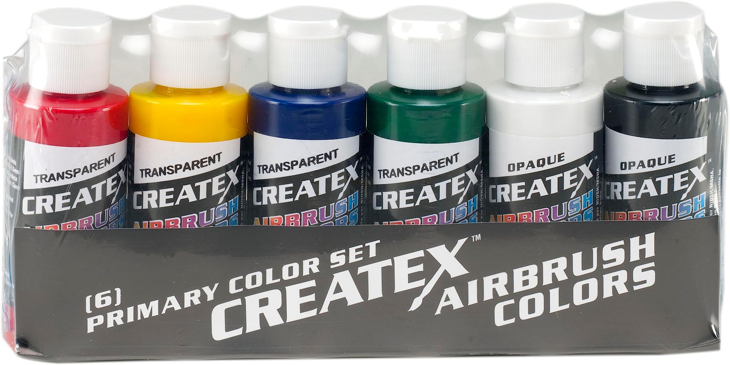 Wicked Createx Color Set, 6-Colors, Detail Primary Colors
