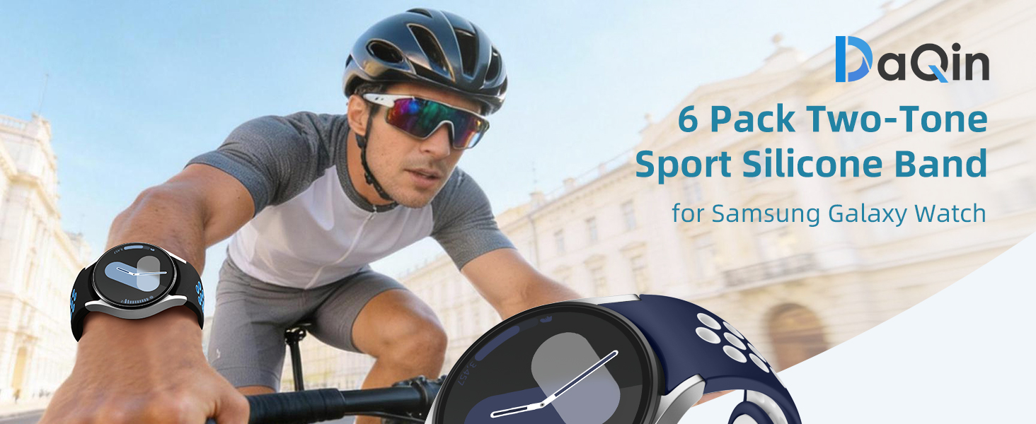 Amazon.com: DaQin 6 Pack No Gap Bands for Samsung Galaxy Watch 7 6