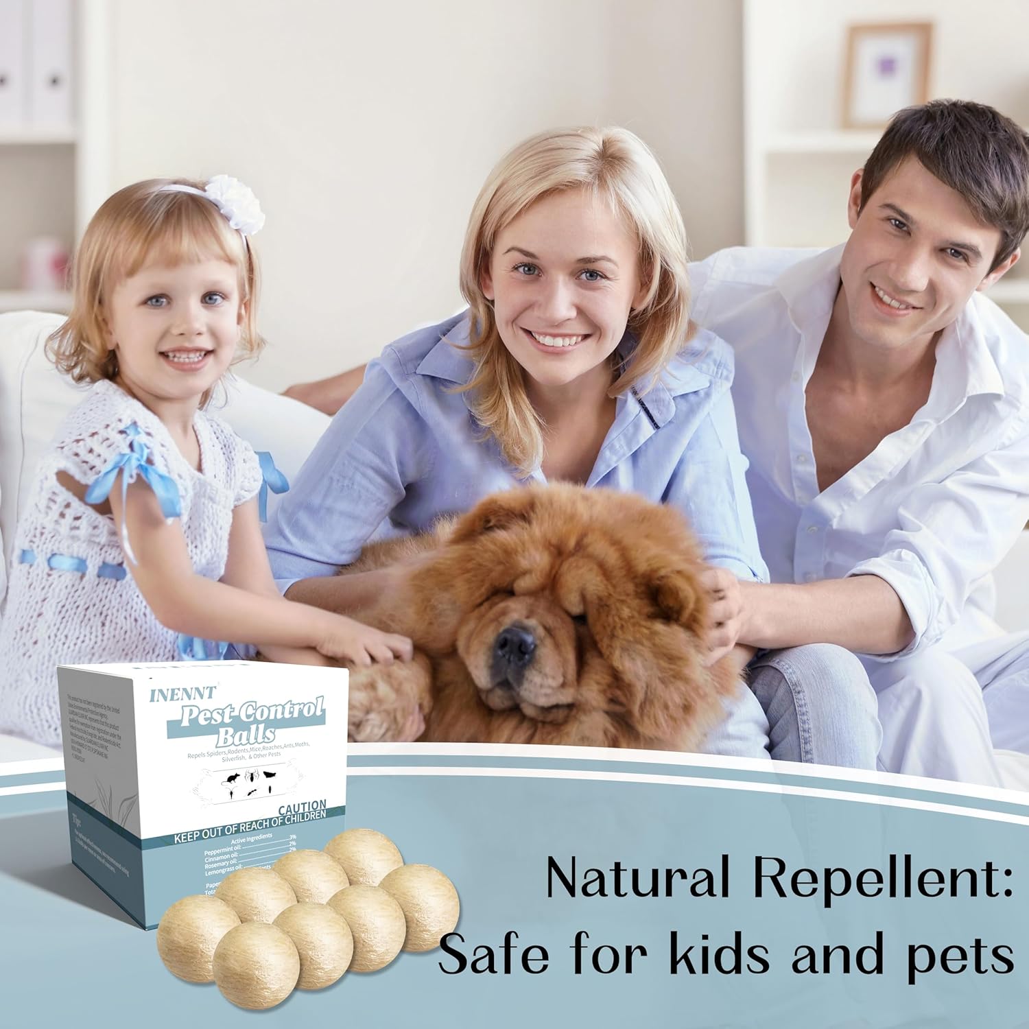 12 Pack Silverfish Repellent Balls Indoor,Long-Lasting Indoor Insect & Rodent Repellent for Spider, Ant, Cockroach, Mouse, Silverfish - Natural, Safe for Pets & Kids, Powerful Peppermint Oil Infused - Image 7