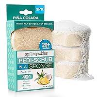 Vista 14 de Spongeables Pedi Scrub Foot Exfoliating 20+ Wash Sponge