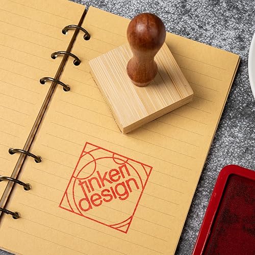 Miniatura 4 de Sellos personalizados para varias ocasiones, sellos de goma de madera en varios tamaños (sello-2)