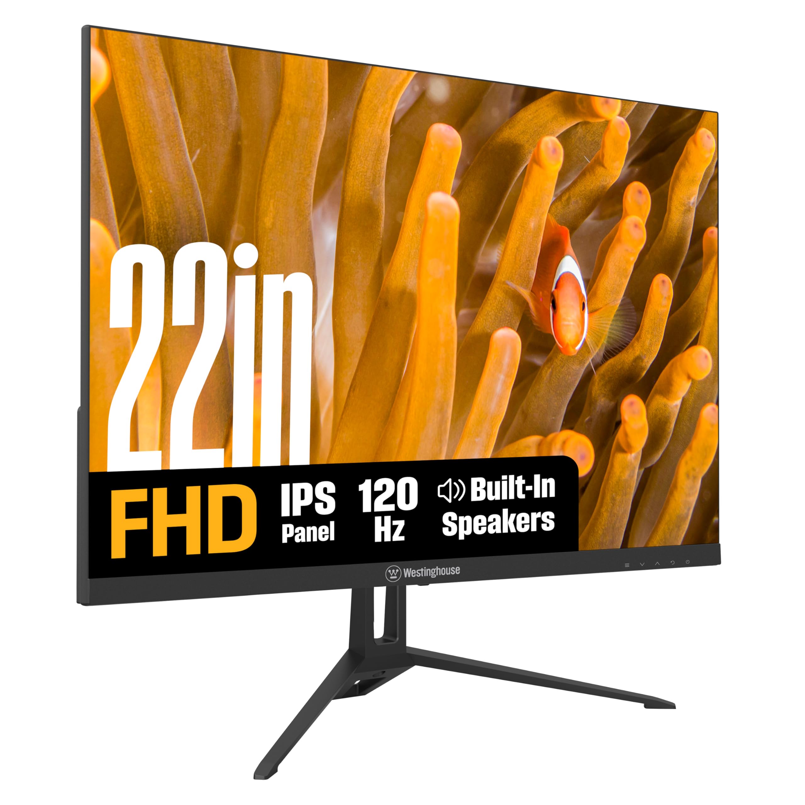 22 Inch FHD 1080P IPS 120Hz Computer & Gaming Monitor with HDR