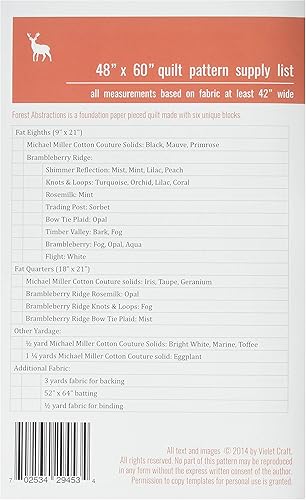 Miniatura 2 de Violet Craft Patrón de abstracciones forestales