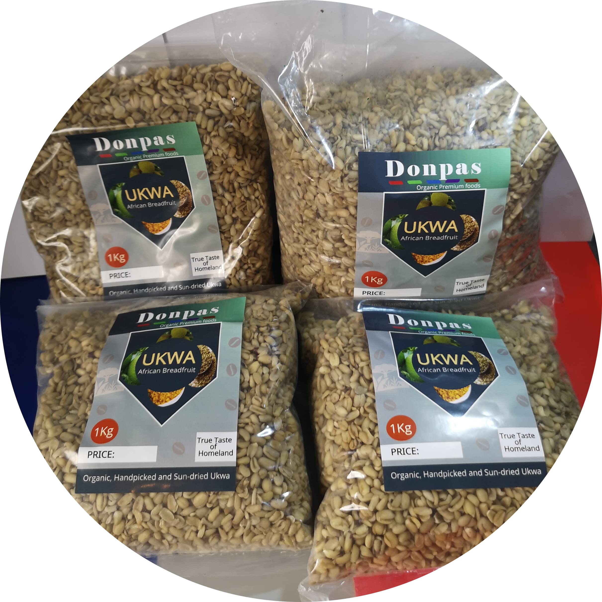 Ukwa Igbo 'African Breadfruit' – Handpicked and Sundried ‘Ukwa Fruit’: an Authentic and Delicious Nigerian ‘Ukwa’ (Igbo Cuisine) - Sealed Package and Easy to Cook – (1kg)