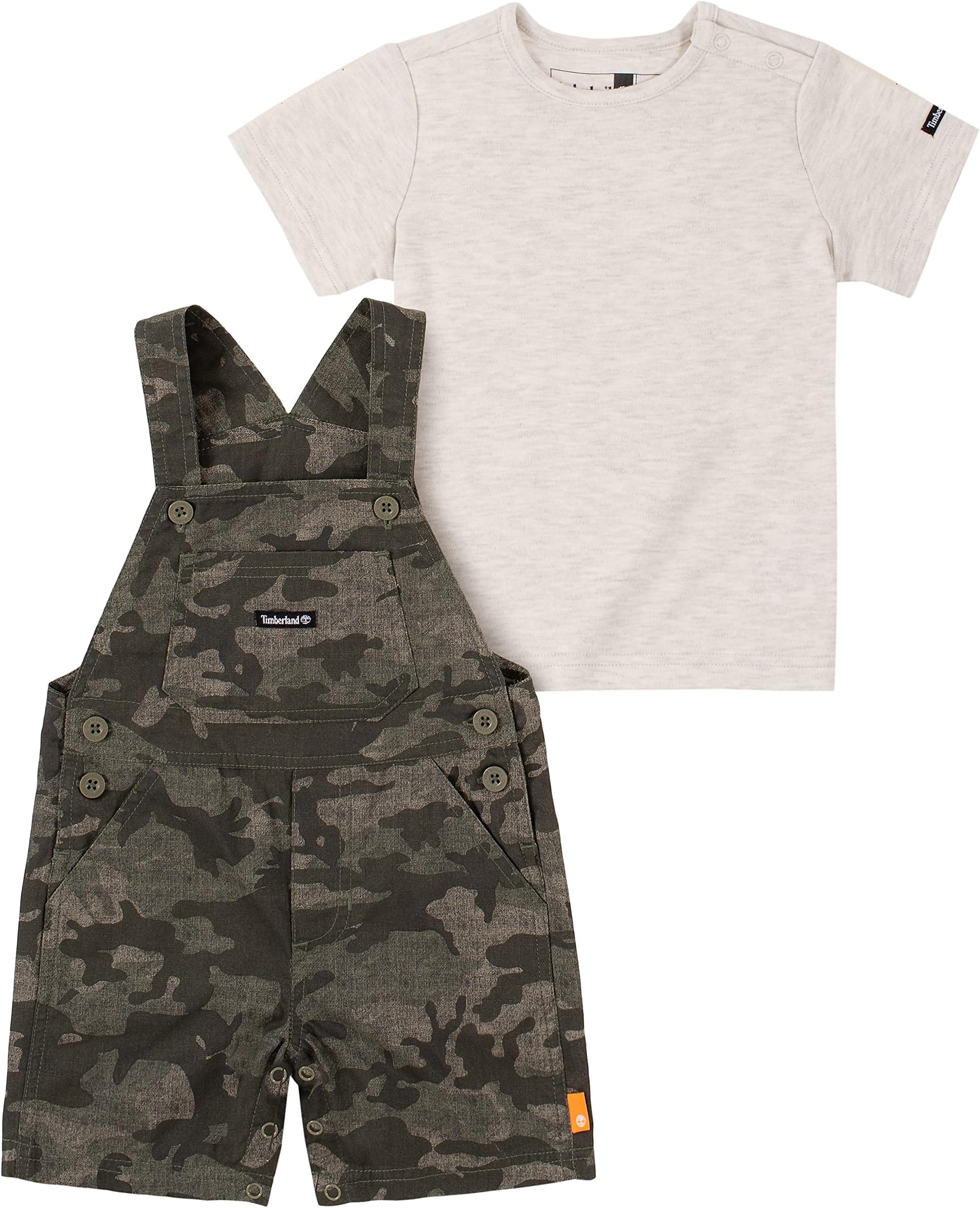 Timberlandbaby-boys 2 Pieces Shortall Set Baby and Toddler Layette Set