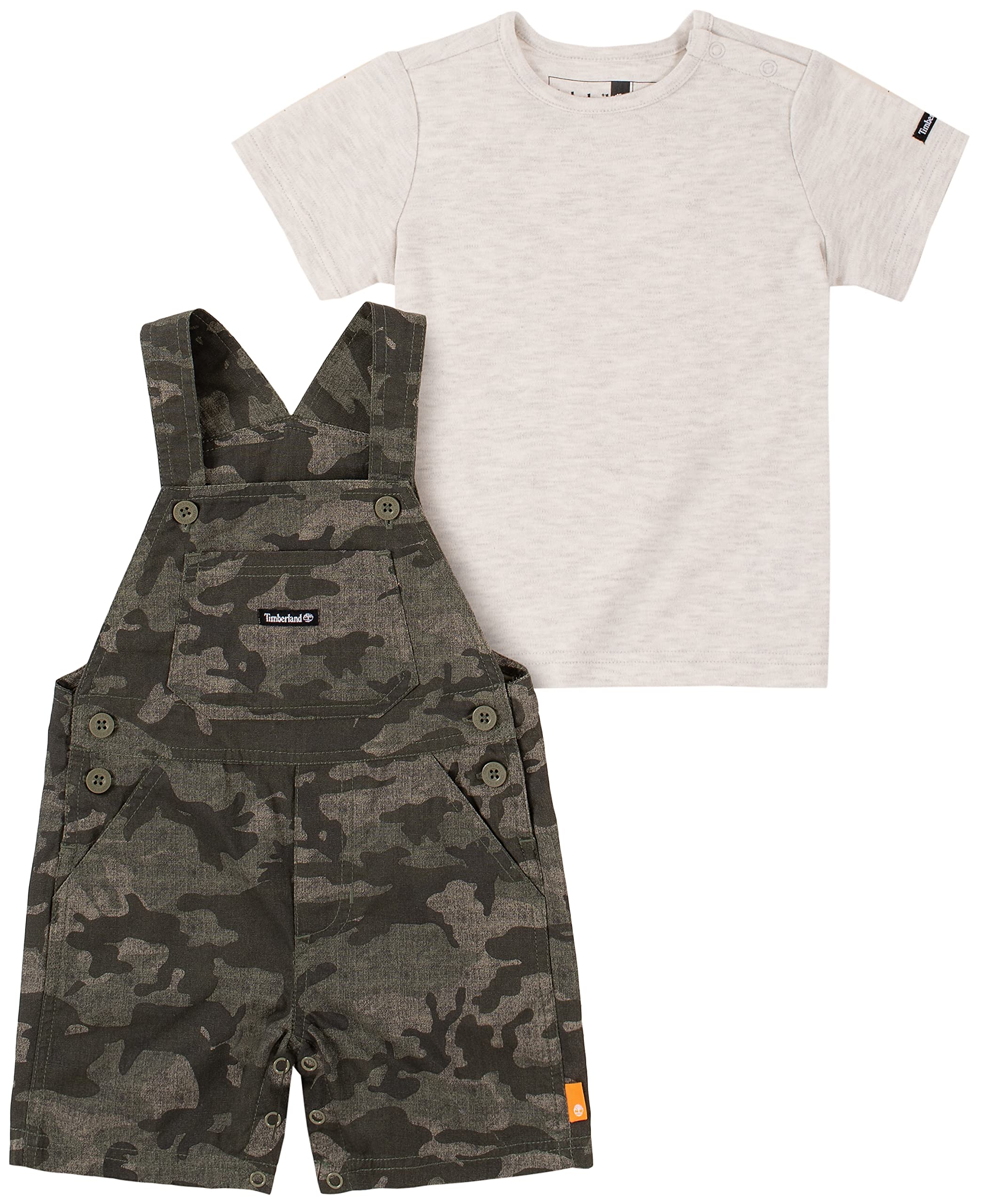 Timberlandbaby-boys 2 Pieces Shortall Set Baby and Toddler Layette Set