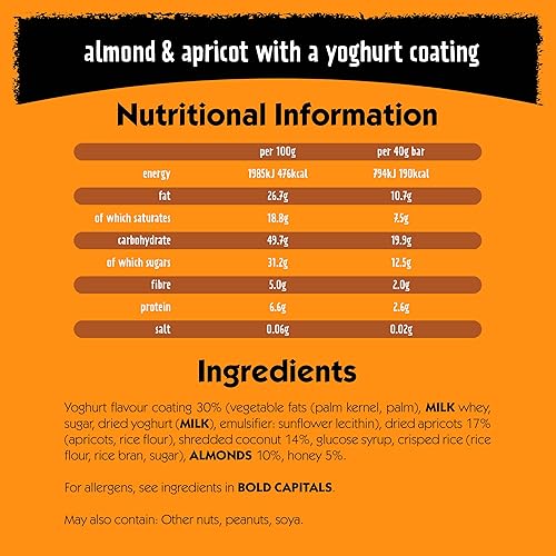 Miniatura 3 de Eat Natural Barra de Frutas y Nueces con Recubrimiento de Almendra Albaricoque y Yogur, 5.29 oz
