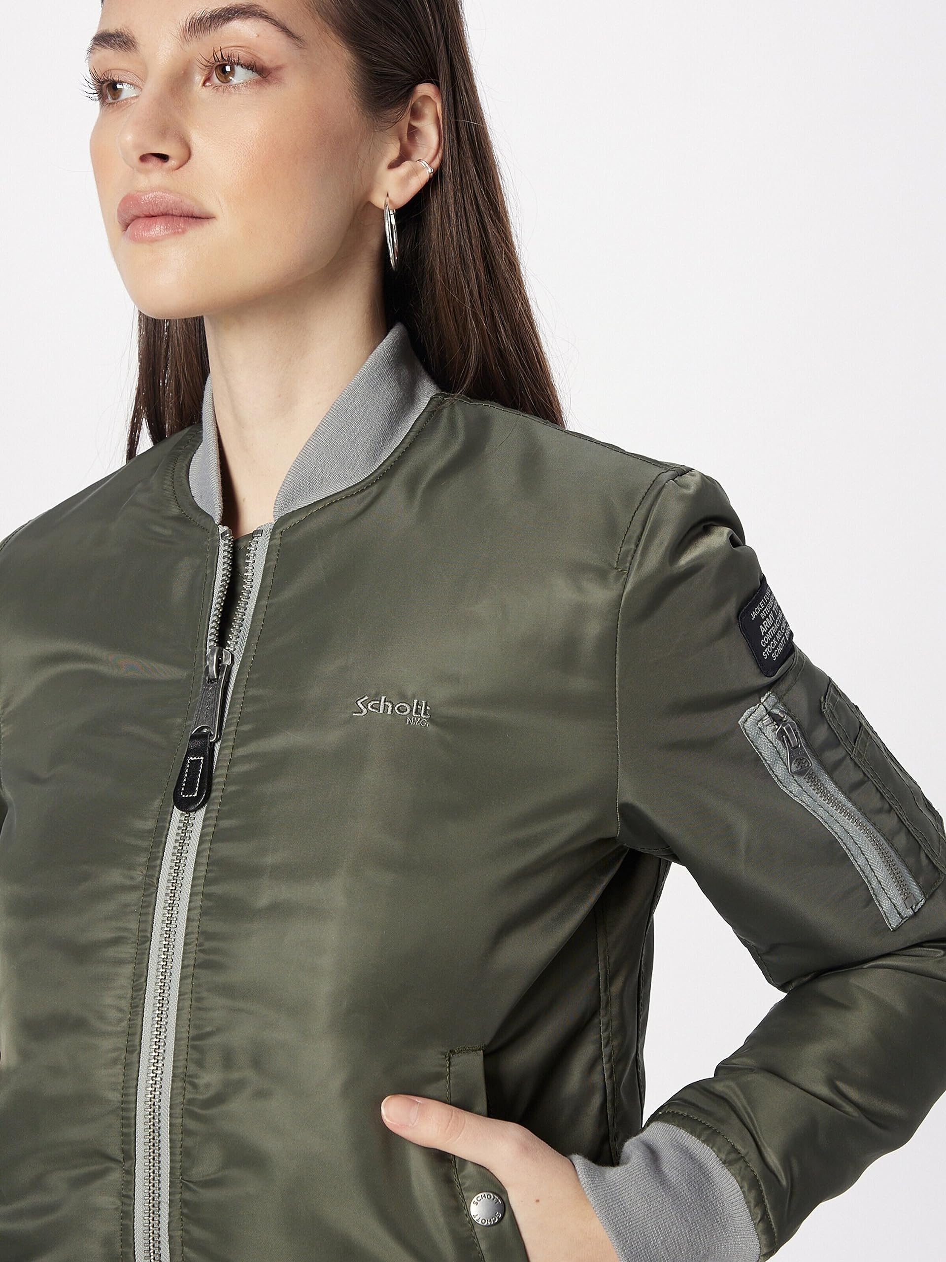 Schott NYC AIRFORCEWRS Kurtka Bomber Schott, Sage Khaki, M Dorosły