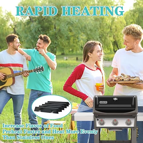 Miniatura 5 de Barras aromatizantes para Weber GS4 Spirit 2 piezas, repuesto para Weber GS4 Spirit II y I E310 E320 S310 S320, Spirit S315, E315, para Weber Spirit