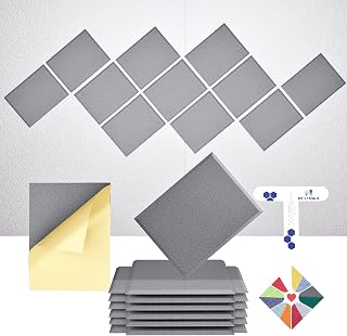 Self-Adhesive Acoustic Panels 390-Dense Pro Sound Panel Rect Moon Grey