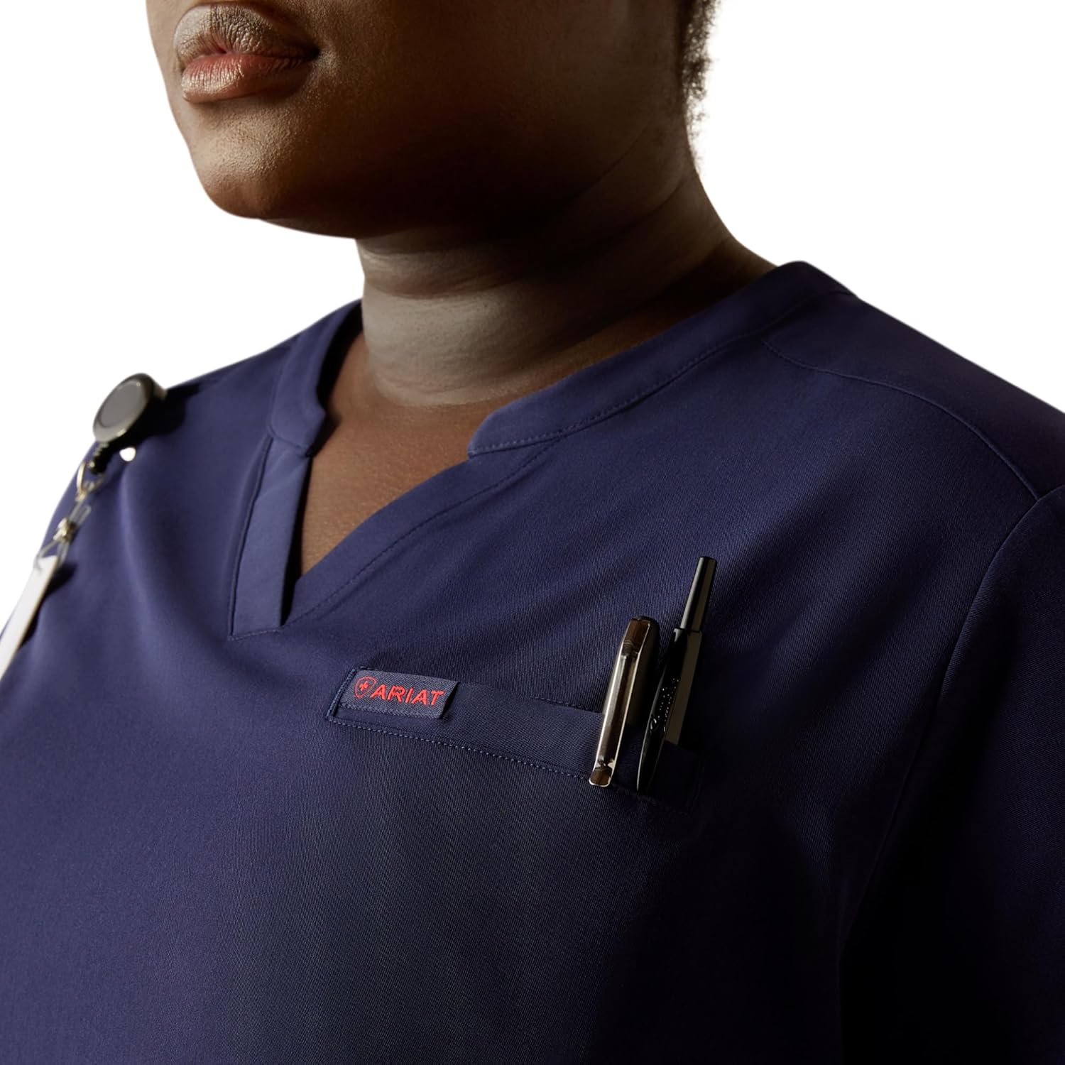 Ariat Womens Eliza Two Pocket Fashion Scrub Top - Image 5